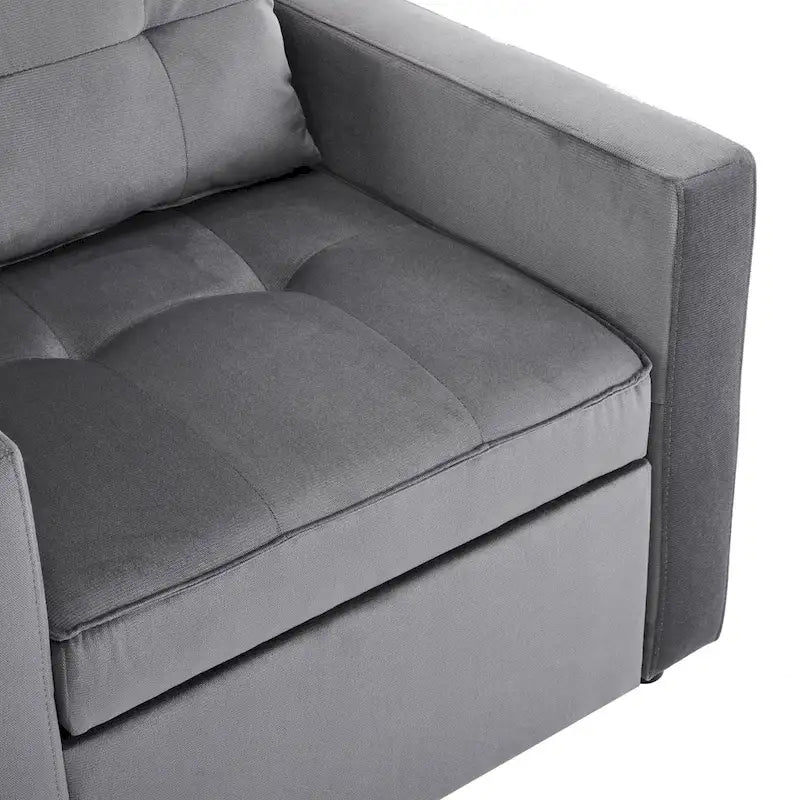 Fauteuil convertible lit avec dossier réglable et oreiller intégré