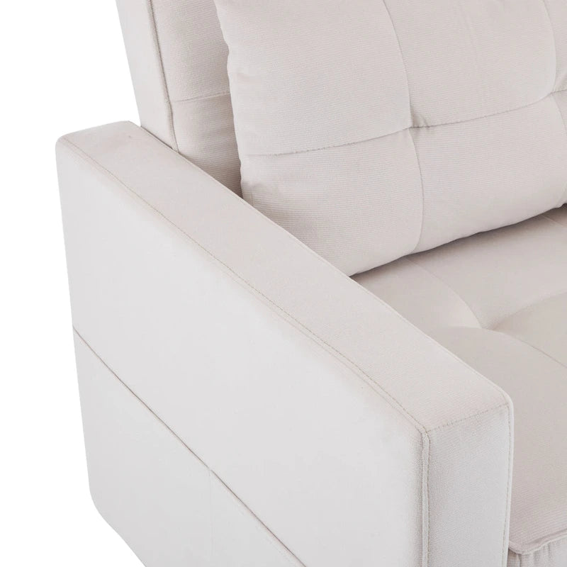 Fauteuil convertible lit avec dossier réglable et oreiller intégré