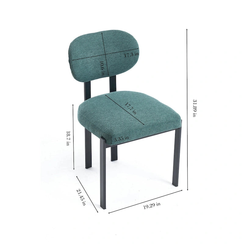 Chaises de salle à manger modernes, lot de 2