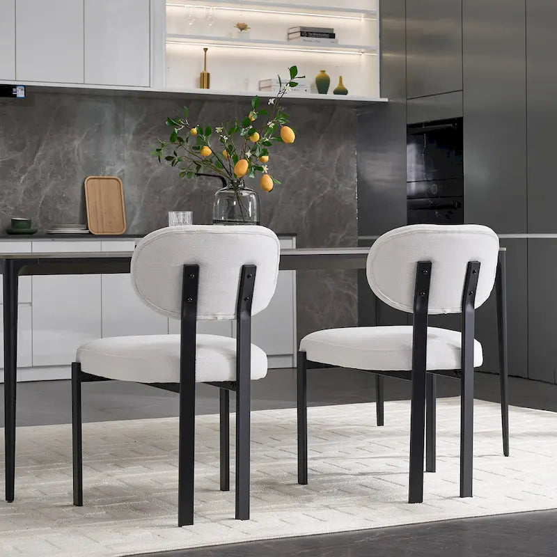 Chaises de salle à manger modernes, lot de 2