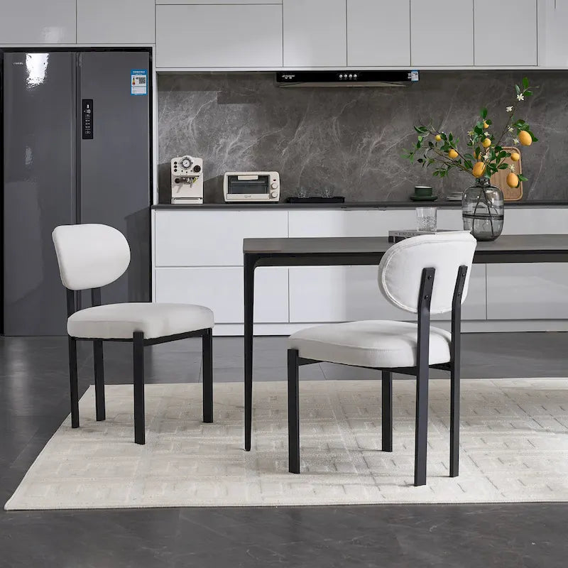 Chaises de salle à manger modernes, lot de 2