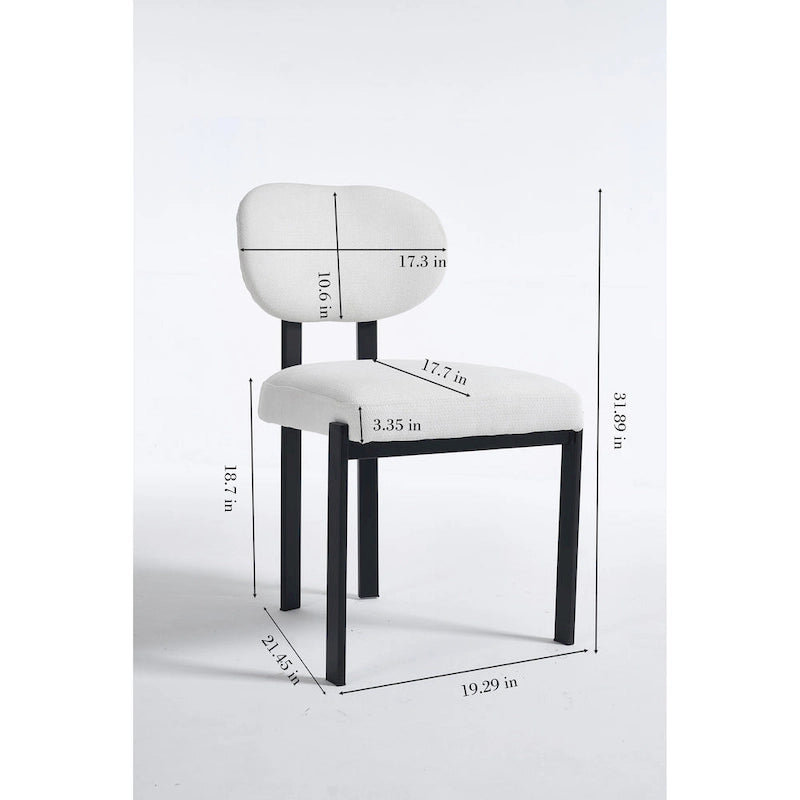 Chaises de salle à manger modernes, lot de 2