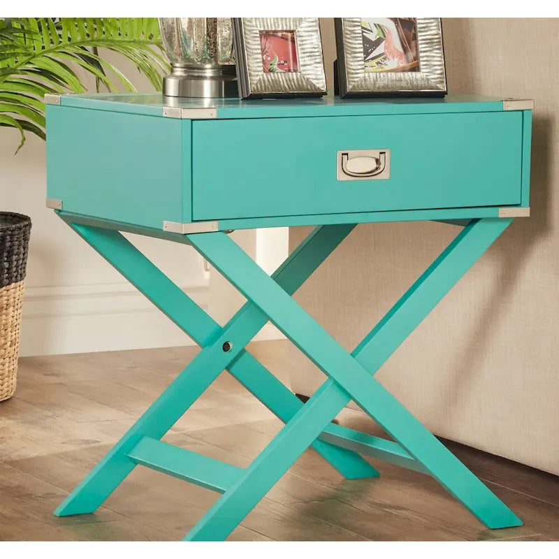 Table d'appoint de campagne X Base Wood