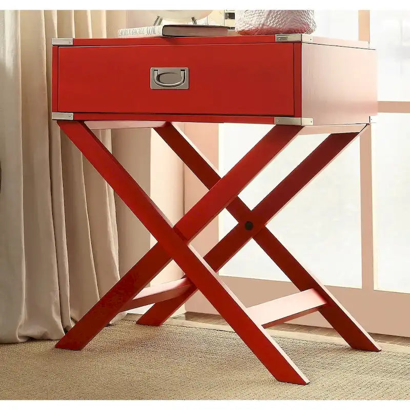 Table d'appoint de campagne X Base Wood