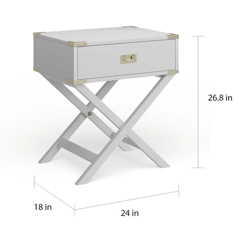 Table d'appoint de campagne X Base Wood
