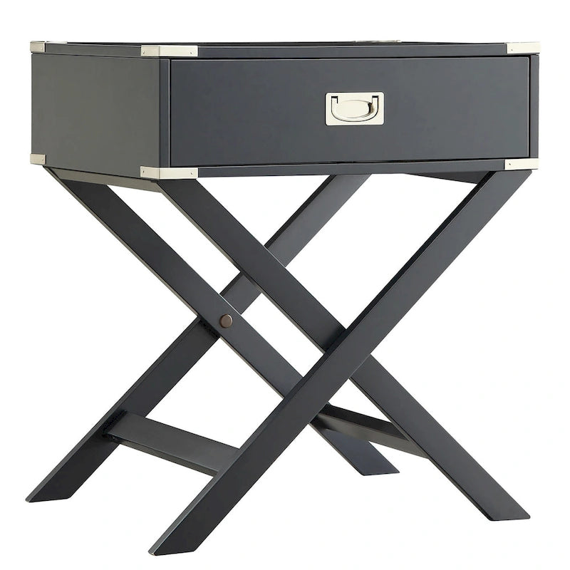Table d'appoint de campagne X Base Wood