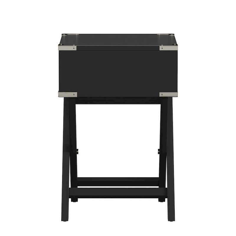 Table d'appoint de campagne X Base Wood