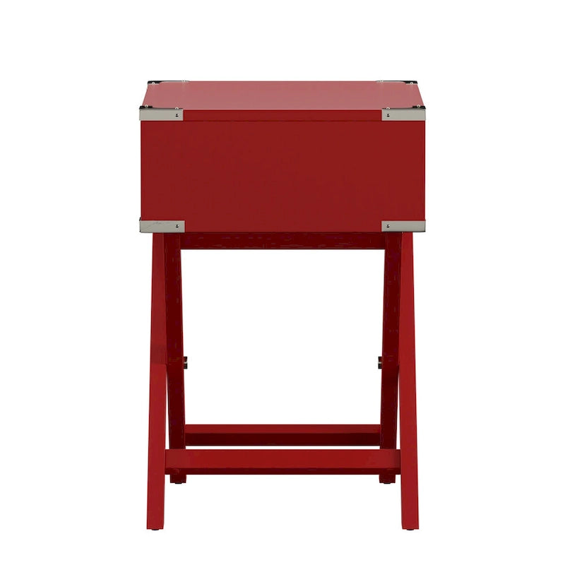 Table d'appoint de campagne X Base Wood