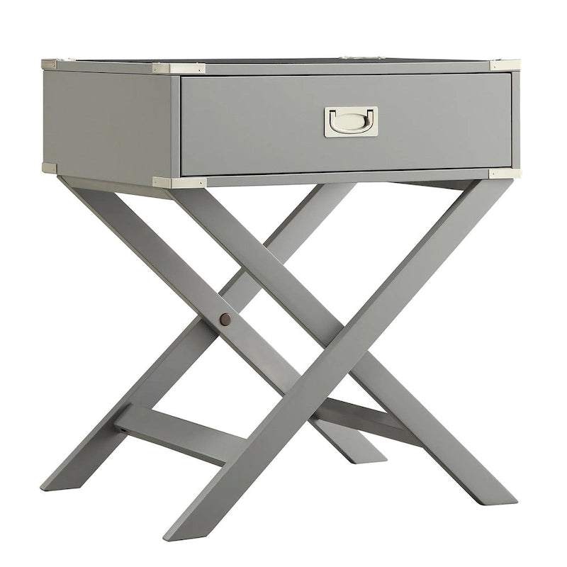 Table d'appoint de campagne X Base Wood