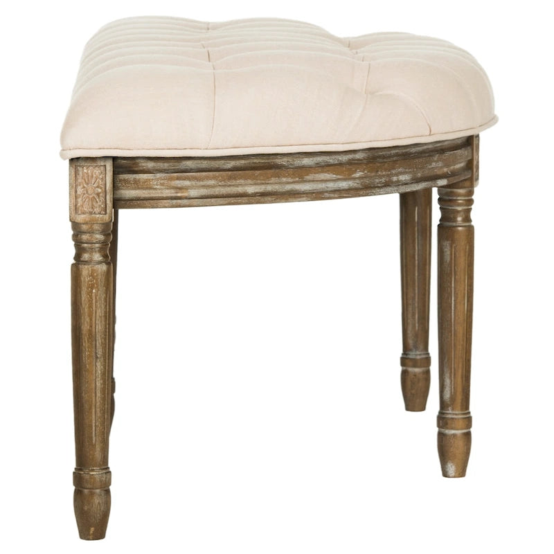 Banc rustique semi-circulaire - 50 L x 19,3 P x 19,3 H - 50Lx19Px19H