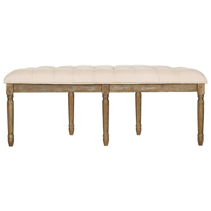 Banc rustique semi-circulaire - 50 L x 19,3 P x 19,3 H - 50Lx19Px19H
