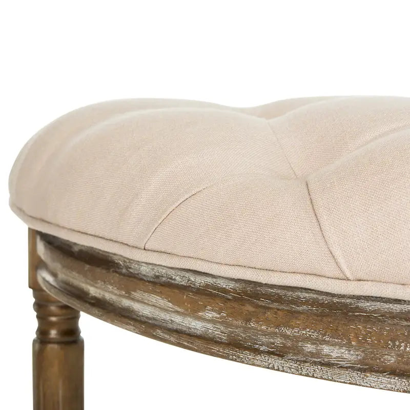 Banc rustique semi-circulaire - 50 L x 19,3 P x 19,3 H - 50Lx19Px19H
