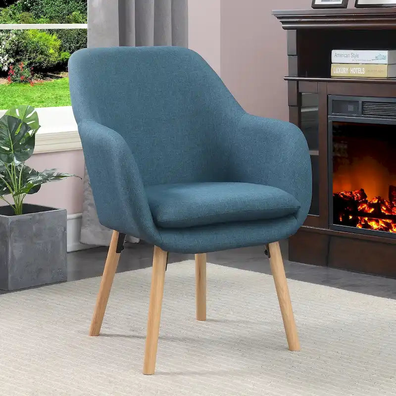 Fauteuil d'appoint capitonné à oreilles