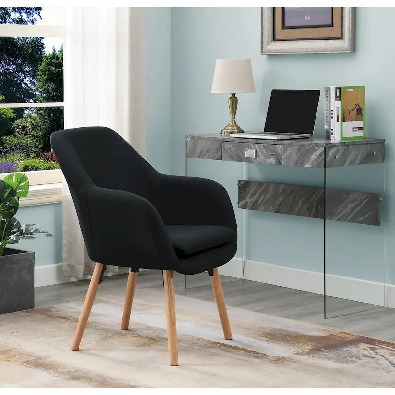 Fauteuil d'appoint capitonné à oreilles