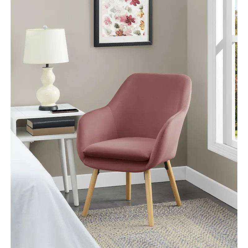 Fauteuil d'appoint capitonné à oreilles