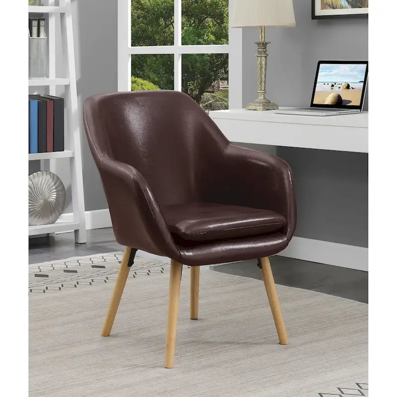 Fauteuil d'appoint capitonné à oreilles