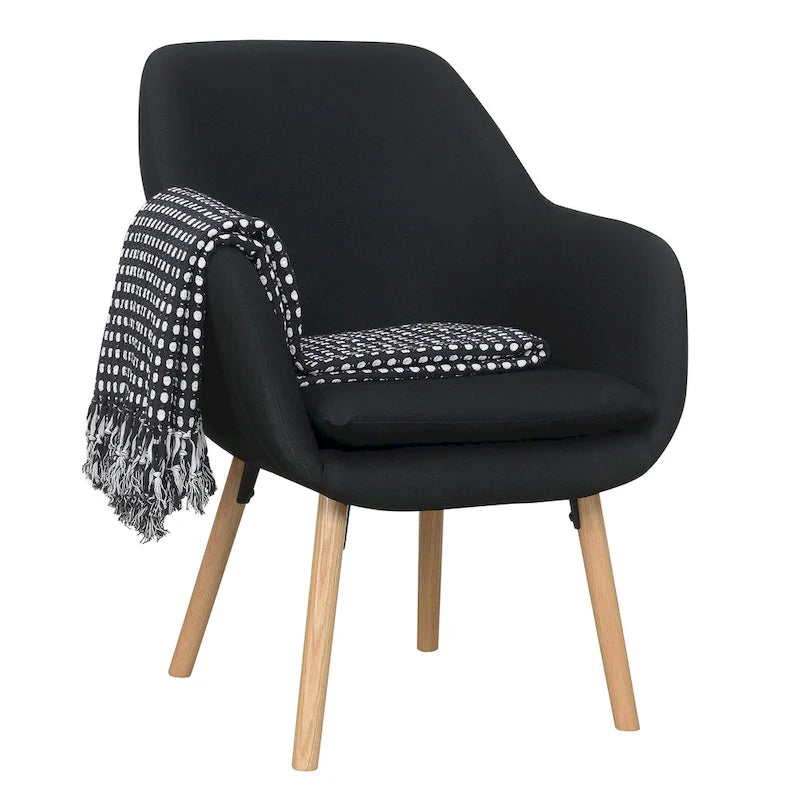 Fauteuil d'appoint capitonné à oreilles