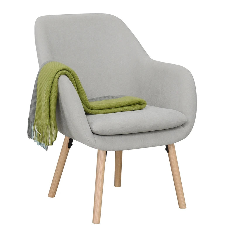 Fauteuil d'appoint capitonné à oreilles