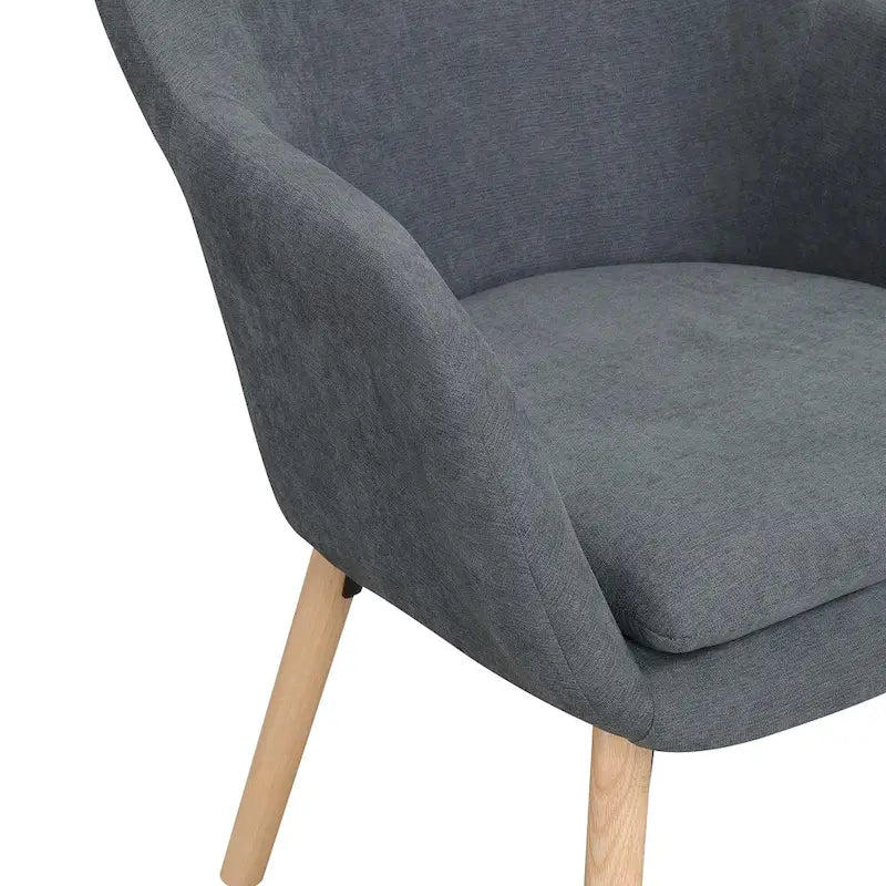 Fauteuil d'appoint capitonné à oreilles