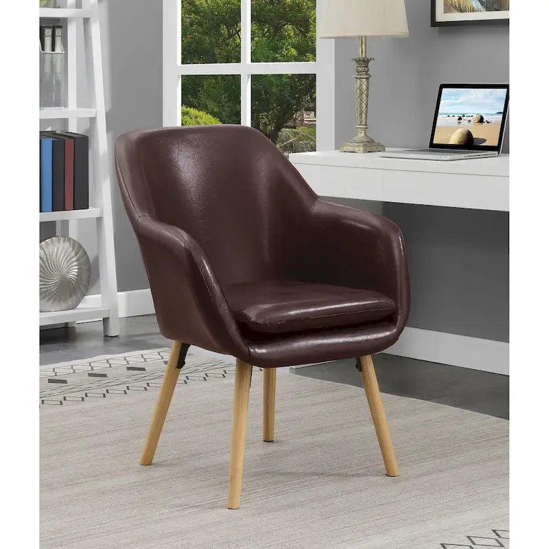 Fauteuil d'appoint capitonné à oreilles