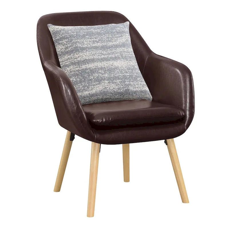 Fauteuil d'appoint capitonné à oreilles