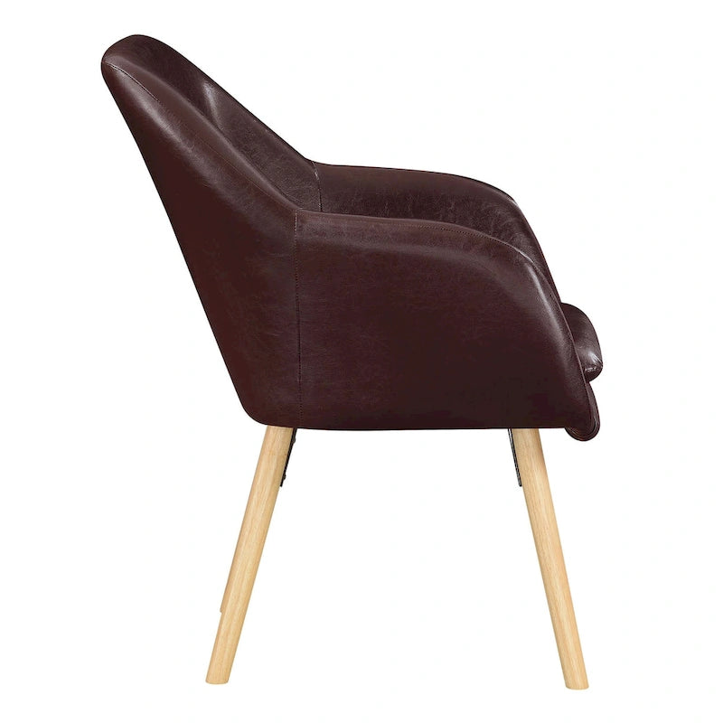 Fauteuil d'appoint capitonné à oreilles