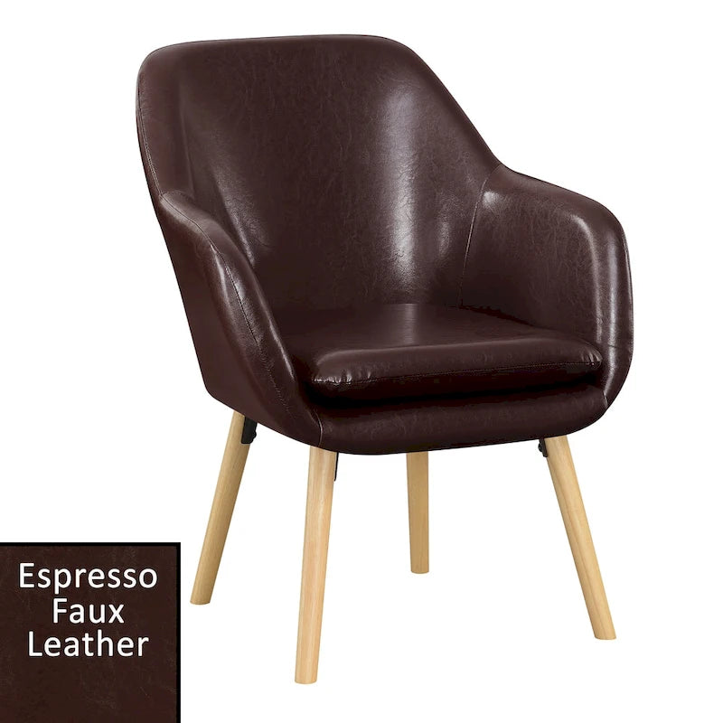 Fauteuil d'appoint capitonné à oreilles