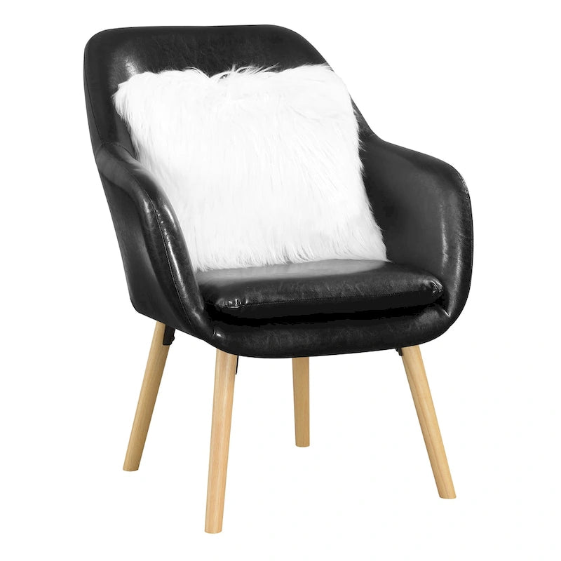 Fauteuil d'appoint capitonné à oreilles