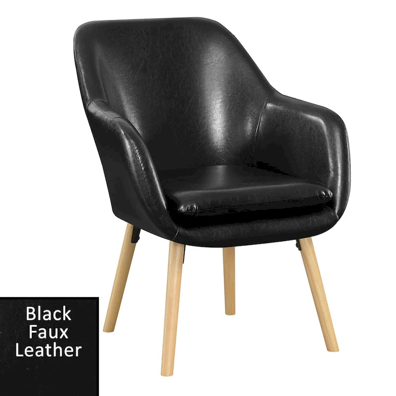 Fauteuil d'appoint capitonné à oreilles