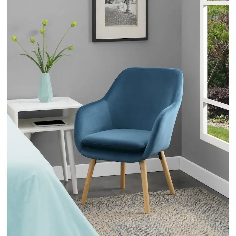 Fauteuil d'appoint capitonné à oreilles