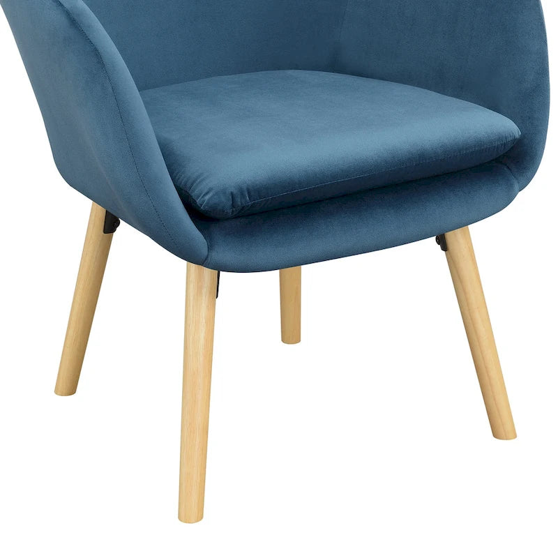 Fauteuil d'appoint capitonné à oreilles