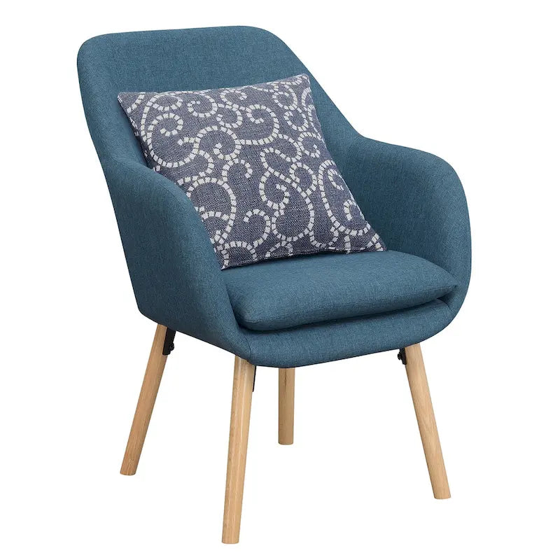 Fauteuil d'appoint capitonné à oreilles