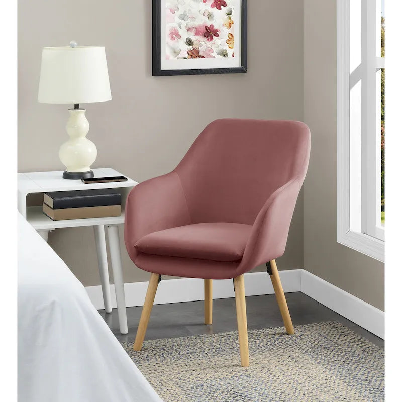 Fauteuil d'appoint capitonné à oreilles