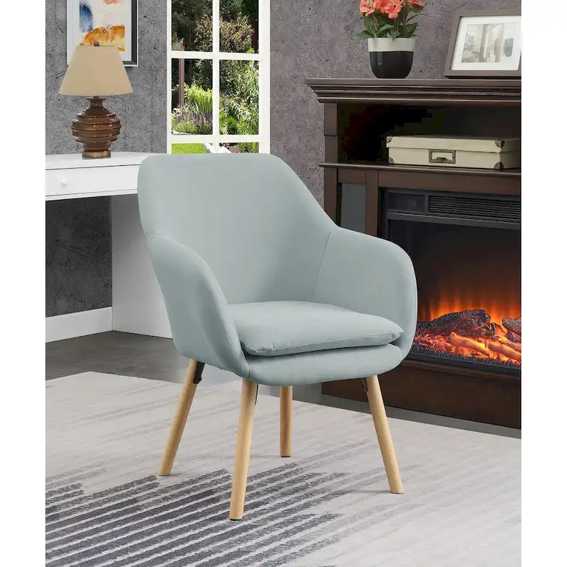 Fauteuil d'appoint capitonné à oreilles