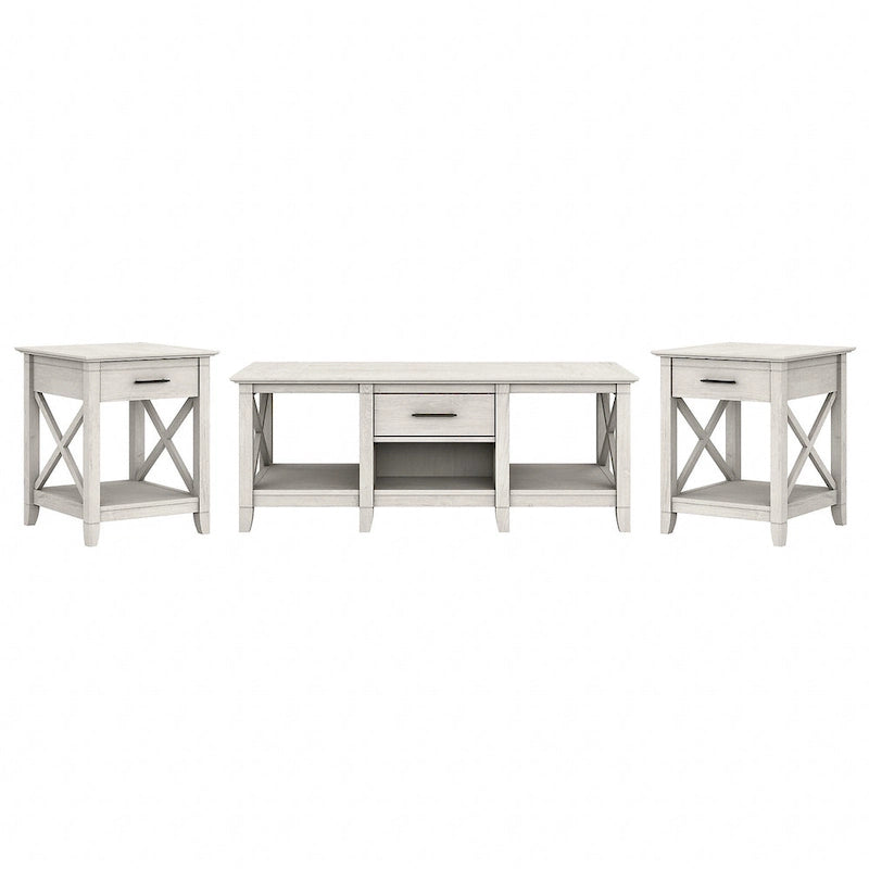 Table basse avec ensemble de 2 tables d'appoint