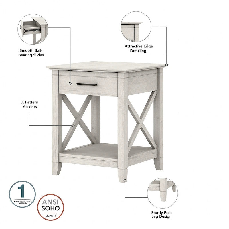 Table basse avec ensemble de 2 tables d'appoint