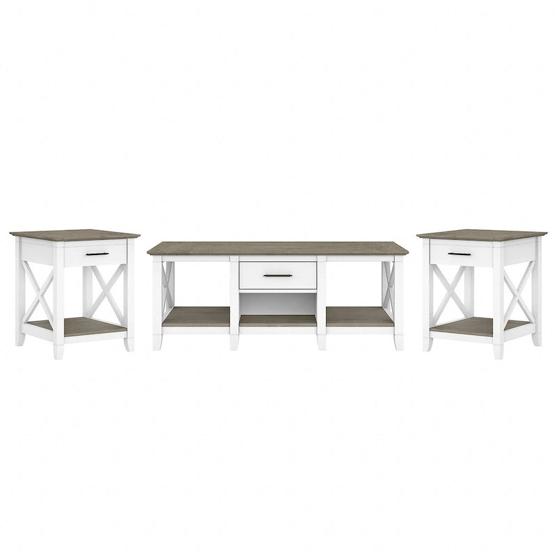 Table basse avec ensemble de 2 tables d'appoint