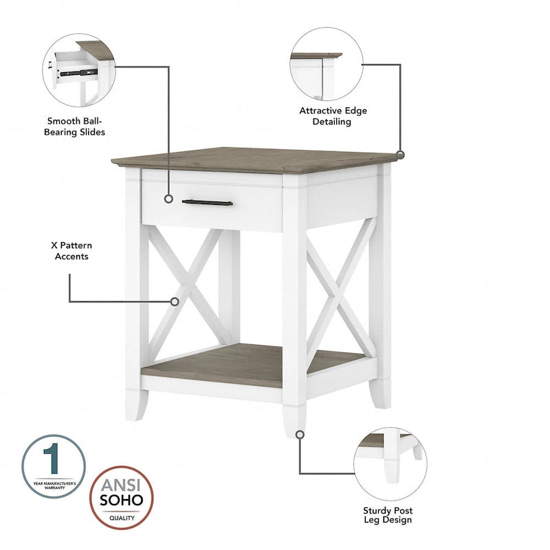 Table basse avec ensemble de 2 tables d'appoint