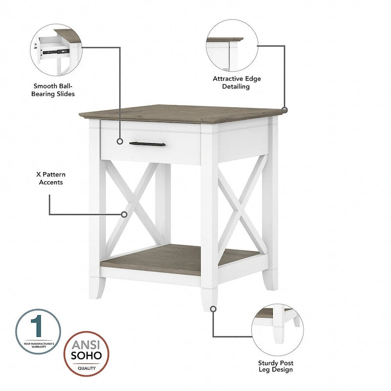 Table basse avec ensemble de 2 tables d'appoint