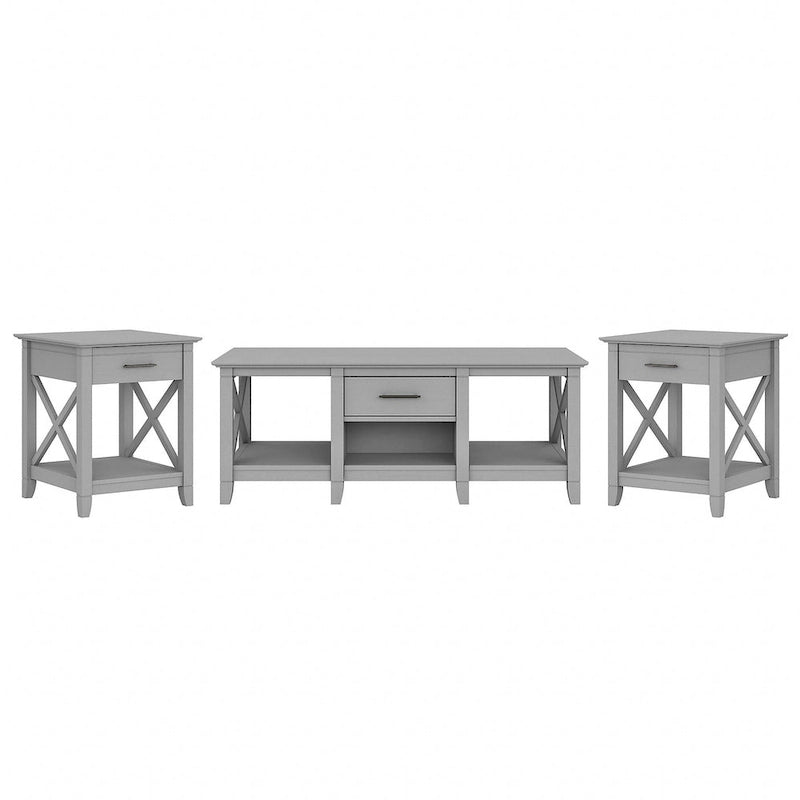 Table basse avec ensemble de 2 tables d'appoint