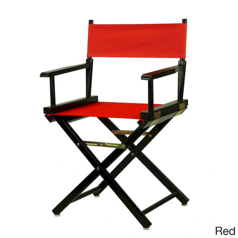 Chaise de réalisateur 18 pouces à cadre noir