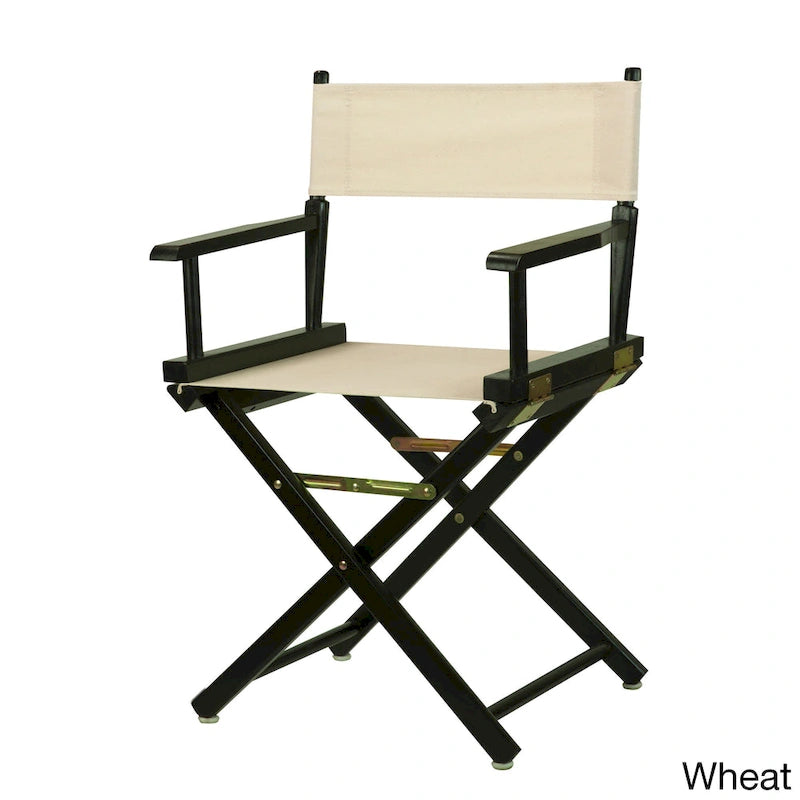 Chaise de réalisateur 18 pouces à cadre noir
