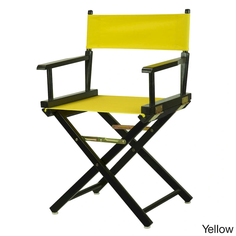 Chaise de réalisateur 18 pouces à cadre noir