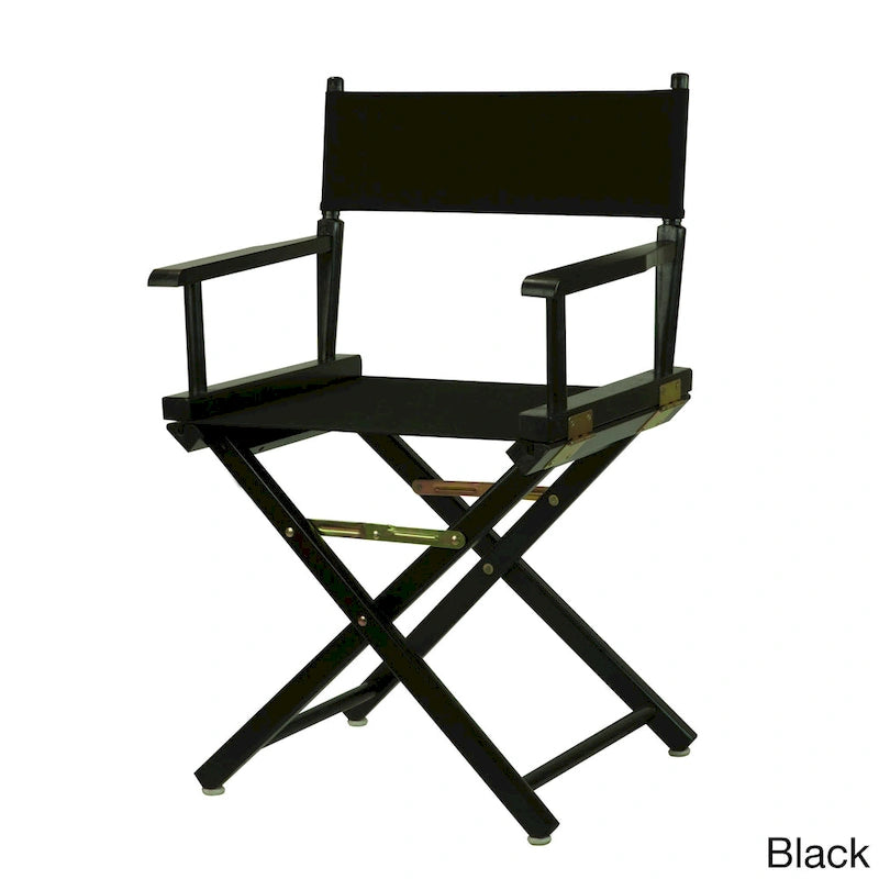 Chaise de réalisateur 18 pouces à cadre noir