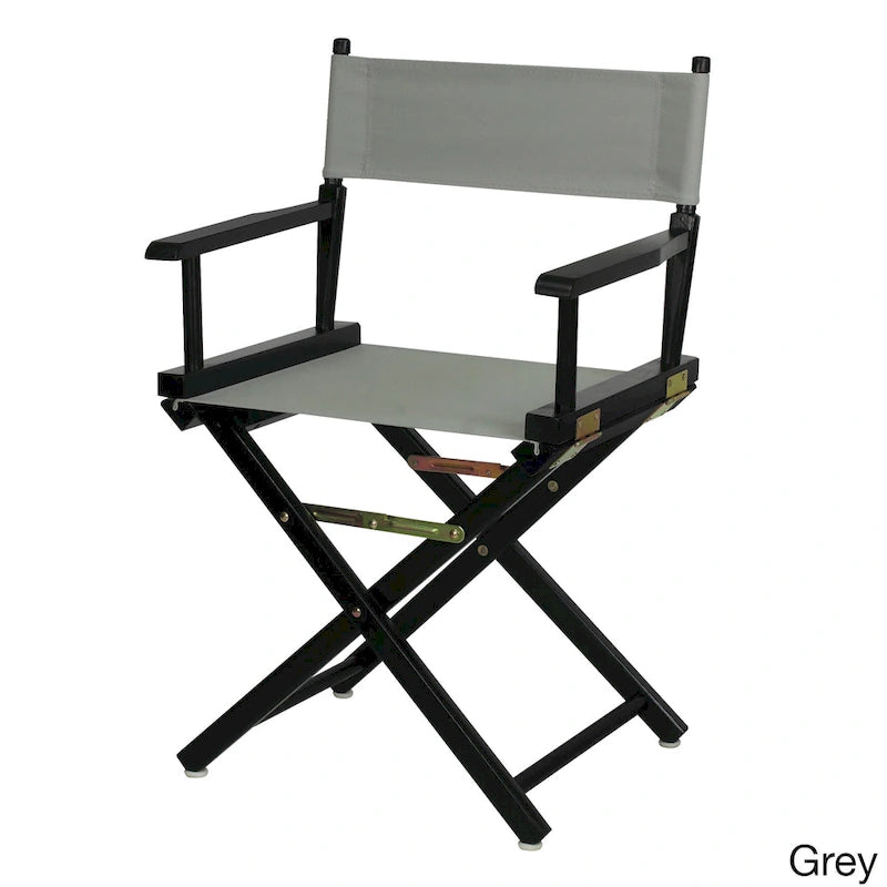 Chaise de réalisateur 18 pouces à cadre noir