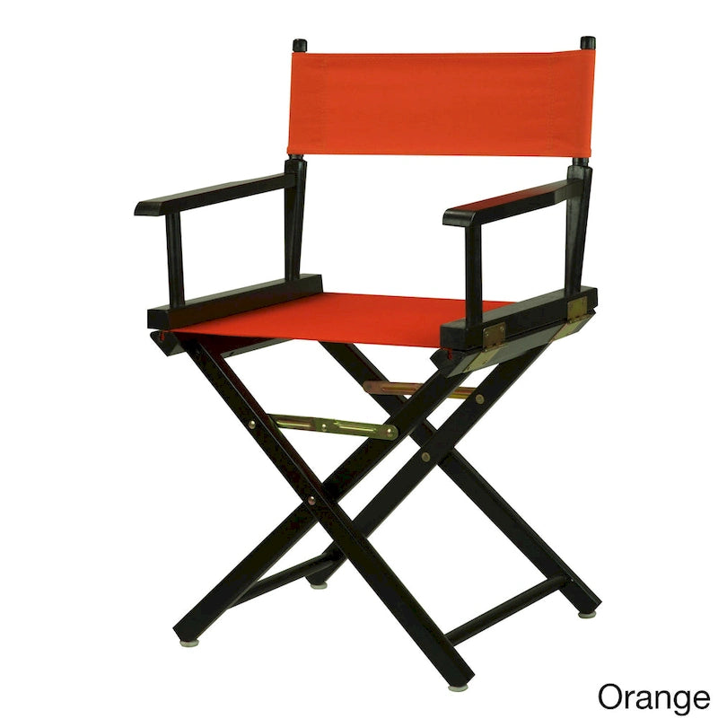 Chaise de réalisateur 18 pouces à cadre noir