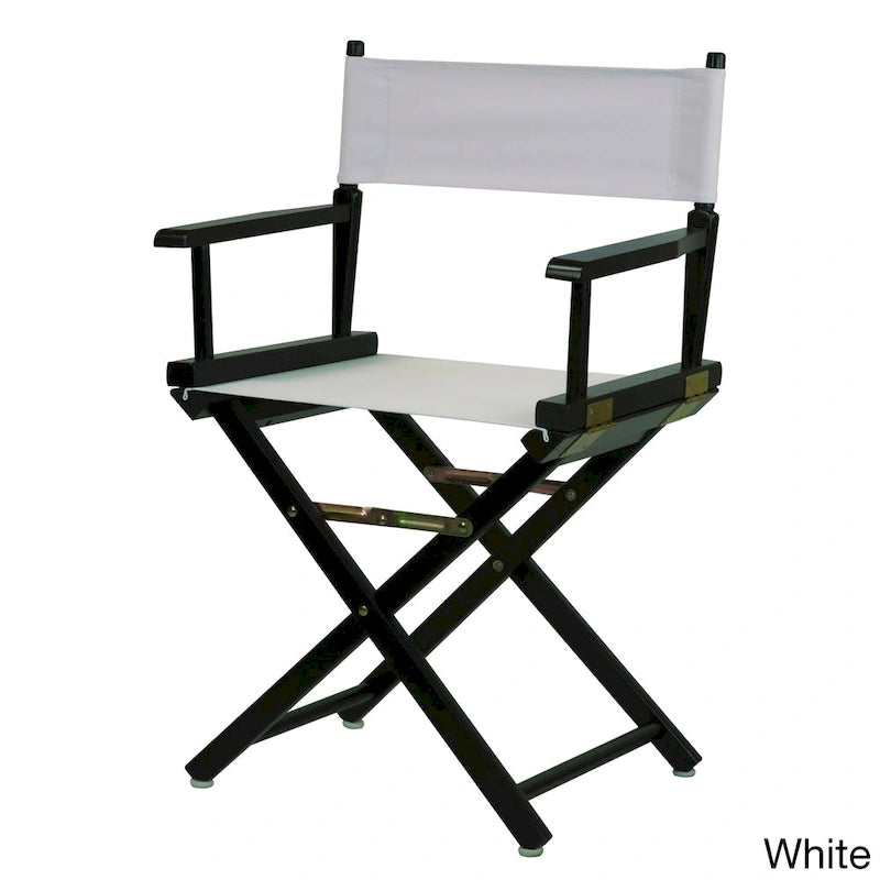 Chaise de réalisateur 18 pouces à cadre noir