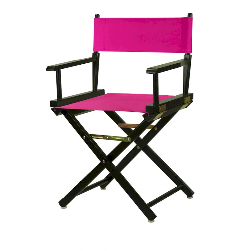 Chaise de réalisateur 18 pouces à cadre noir