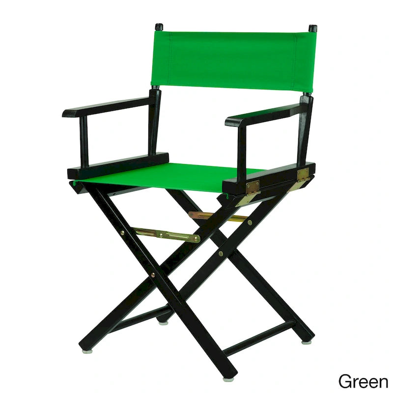 Chaise de réalisateur 18 pouces à cadre noir