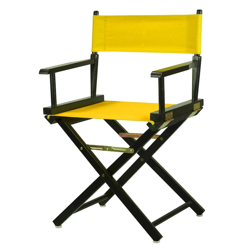 Chaise de réalisateur 18 pouces à cadre noir